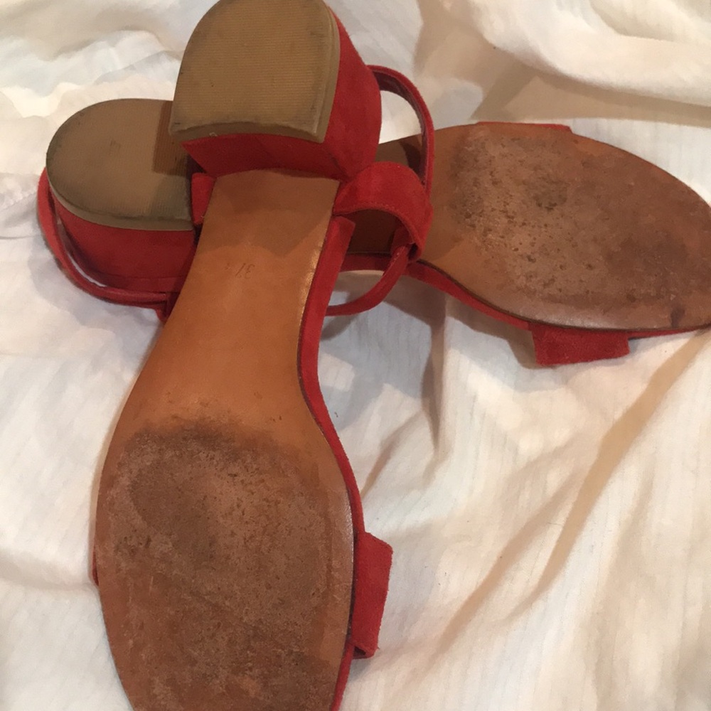 Maryam Nassir Zadeh Red suede Sandal Size 37.5 - Picture 3 of 7